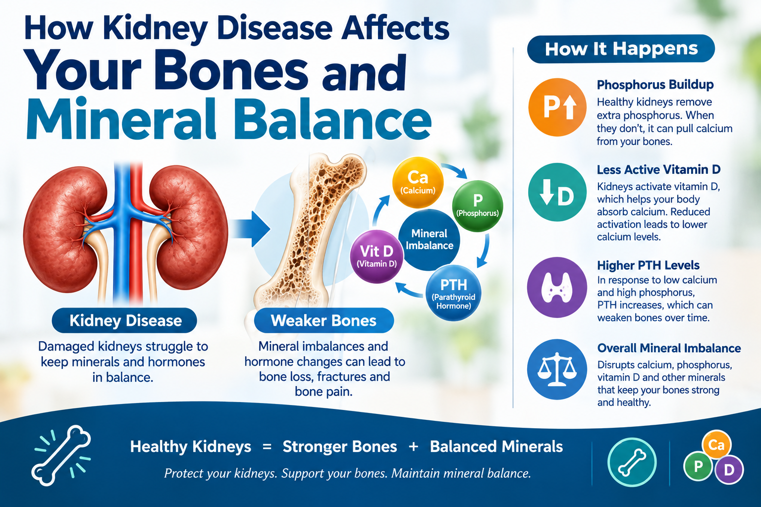 How Kidney Disease Affects Your Bones and Mineral Balance